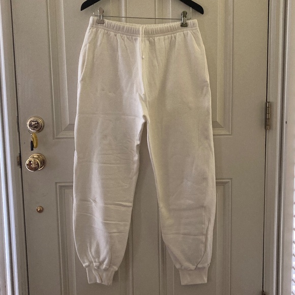 Ralph Lauren Women's White Cotton/Acrylic Pants/Size M/NWOT!/ON SALE $30 - Picture 1 of 4